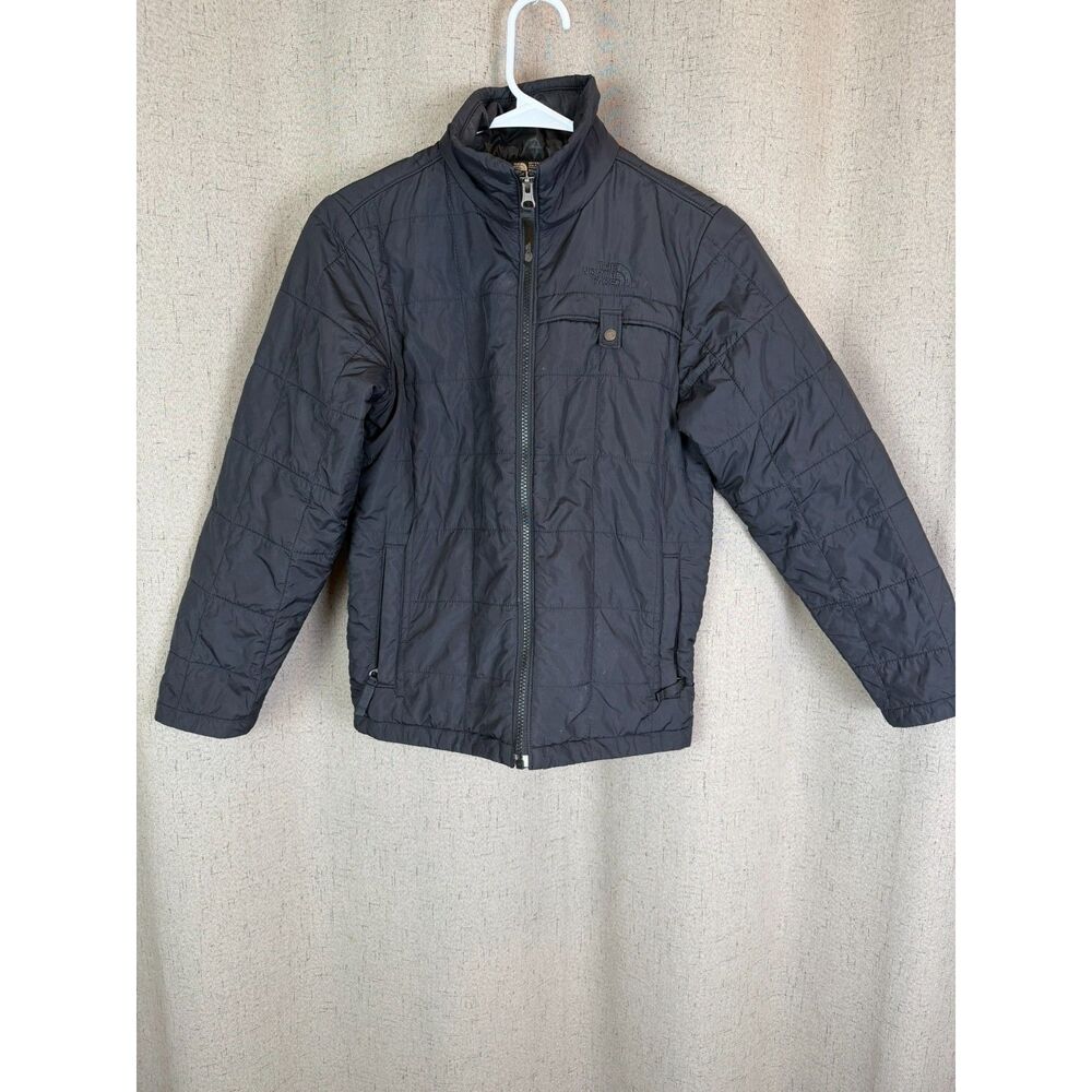 The North Face Boy's 10/12 Black Quilted Jacket - Picture 3 of 5